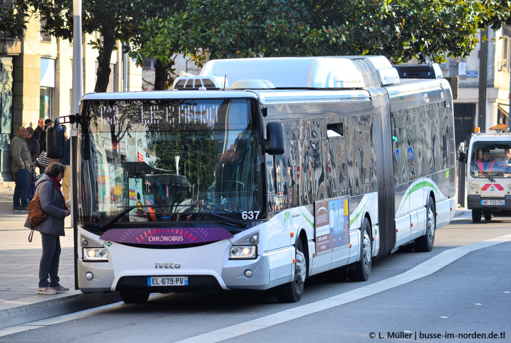 Франция, IVECO Urbanway 18M CNG № 637