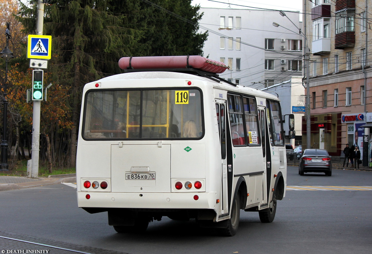 Томская область, ПАЗ-32054 № Е 836 КВ 70