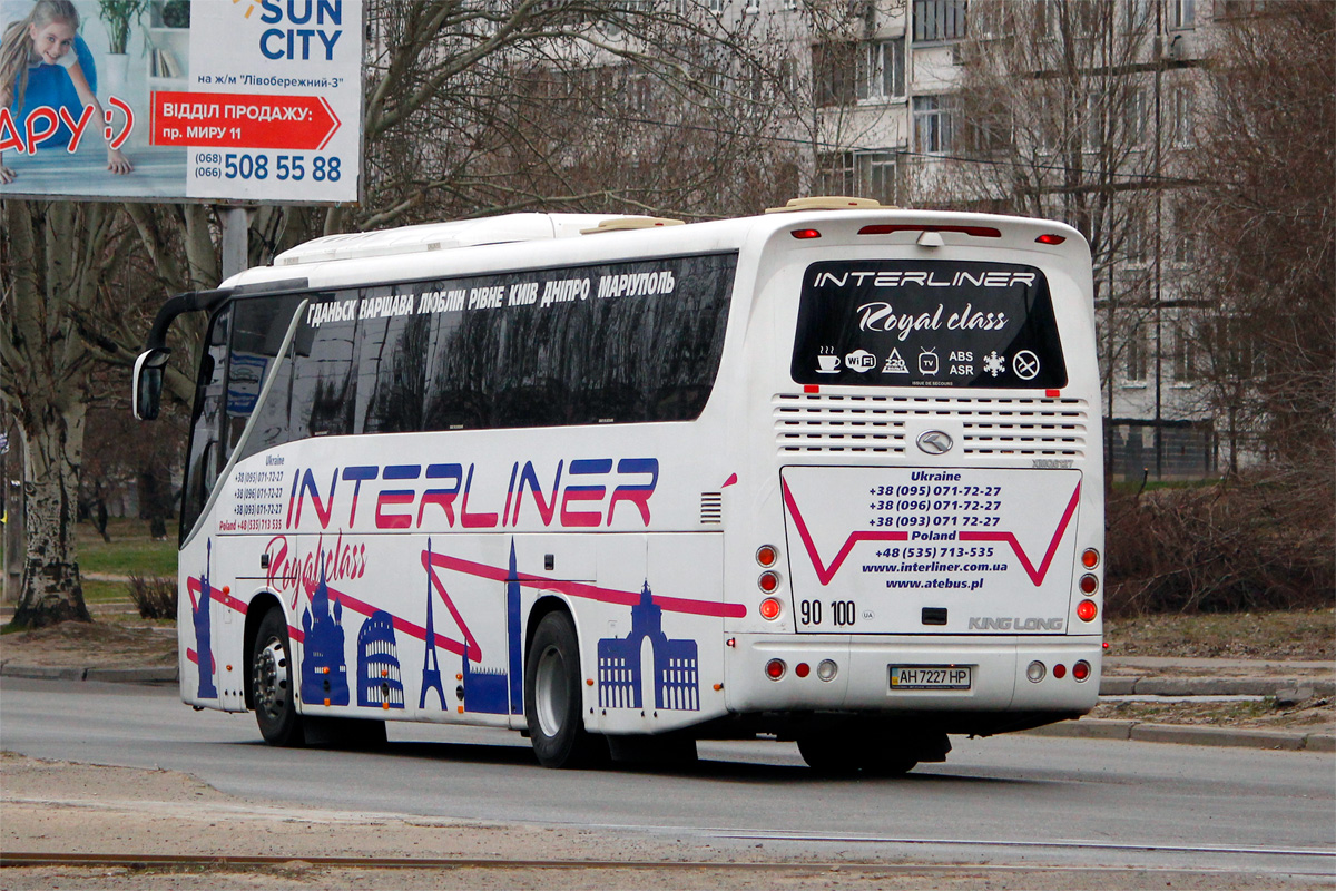 Doněcká oblast, King Long XMQ6127 č. AH 7227 HP