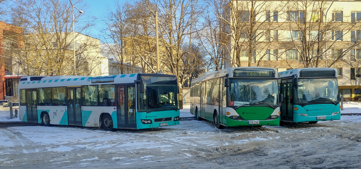 Эстония, Volvo 7700 № 1125; Эстония, Scania OmniLink I № 3515