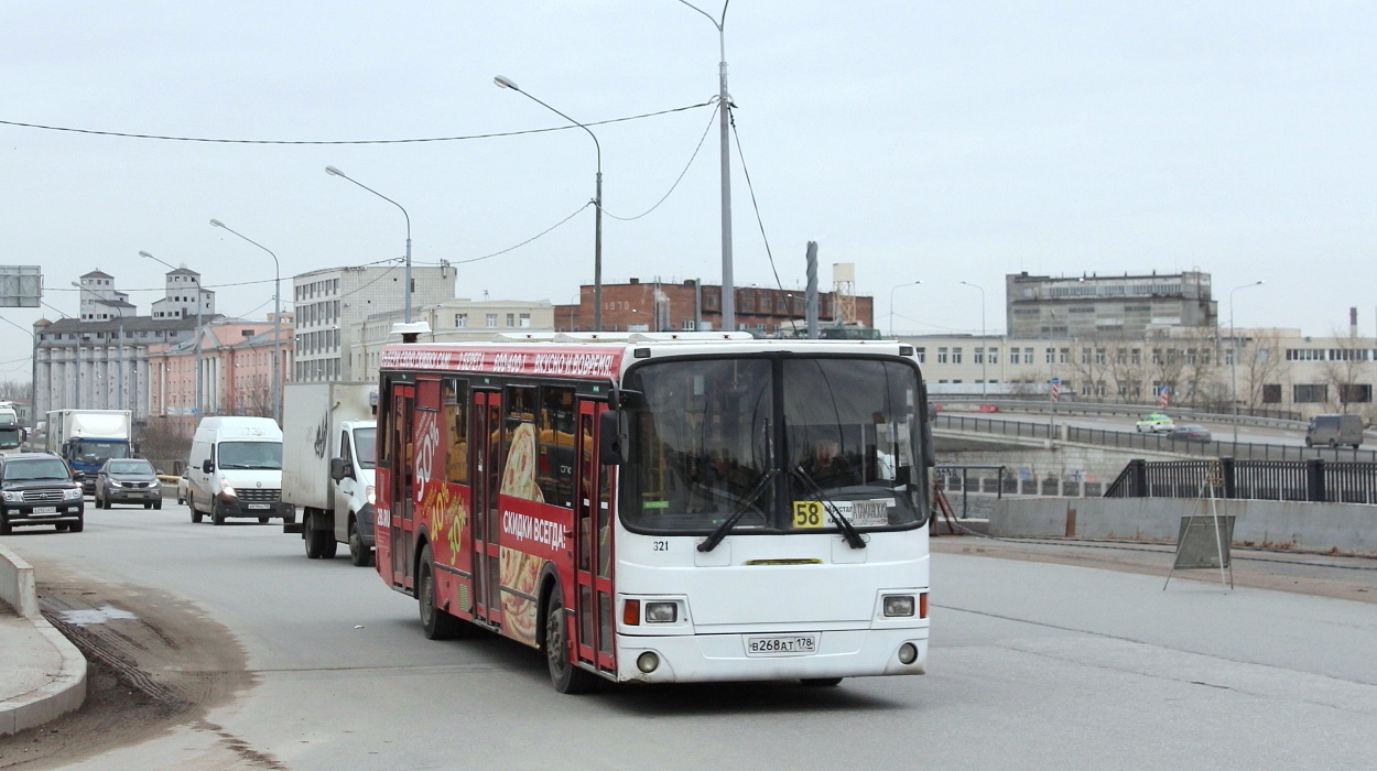 Санкт-Петербург, ЛиАЗ-5293.53 № 321