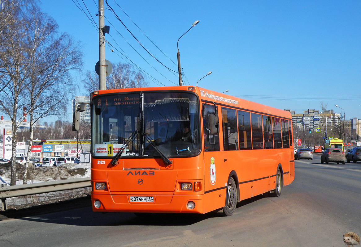 Нижегородская область, ЛиАЗ-5293.60 № 31021