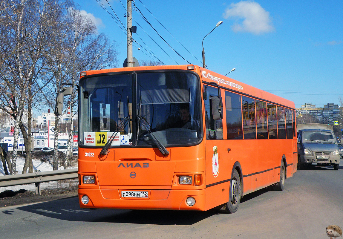 Нижегородская область, ЛиАЗ-5293.60 № 31022