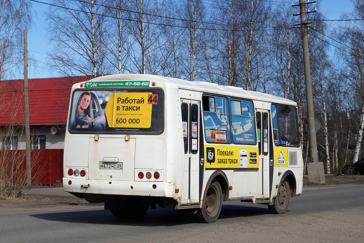 Архангельская область, ПАЗ-32054 № М 672 МС 29