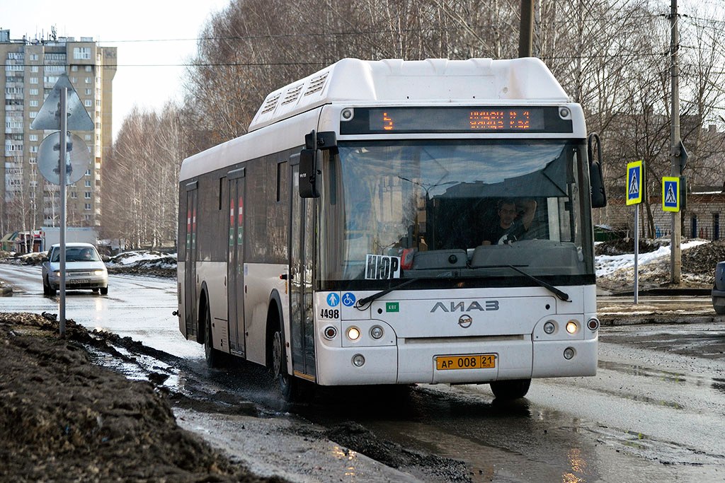 Чувашия, ЛиАЗ-5292.67 (CNG) № 4498