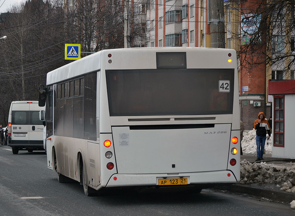 Чувашия, МАЗ-206.086 № АР 123 21