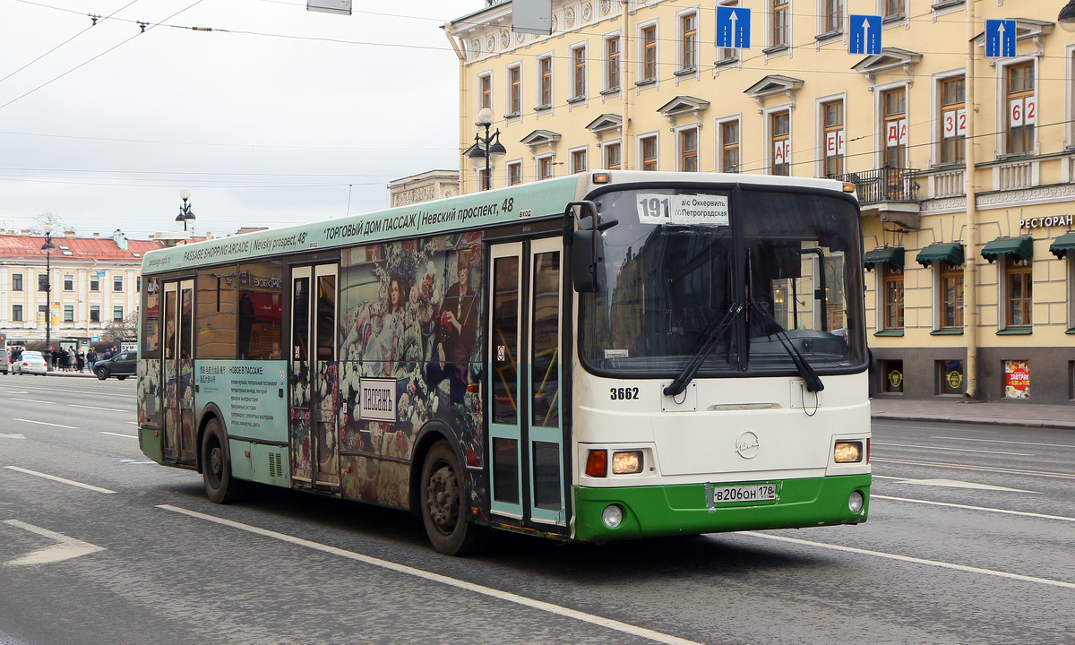 Санкт-Петербург, ЛиАЗ-5293.60 № 3662