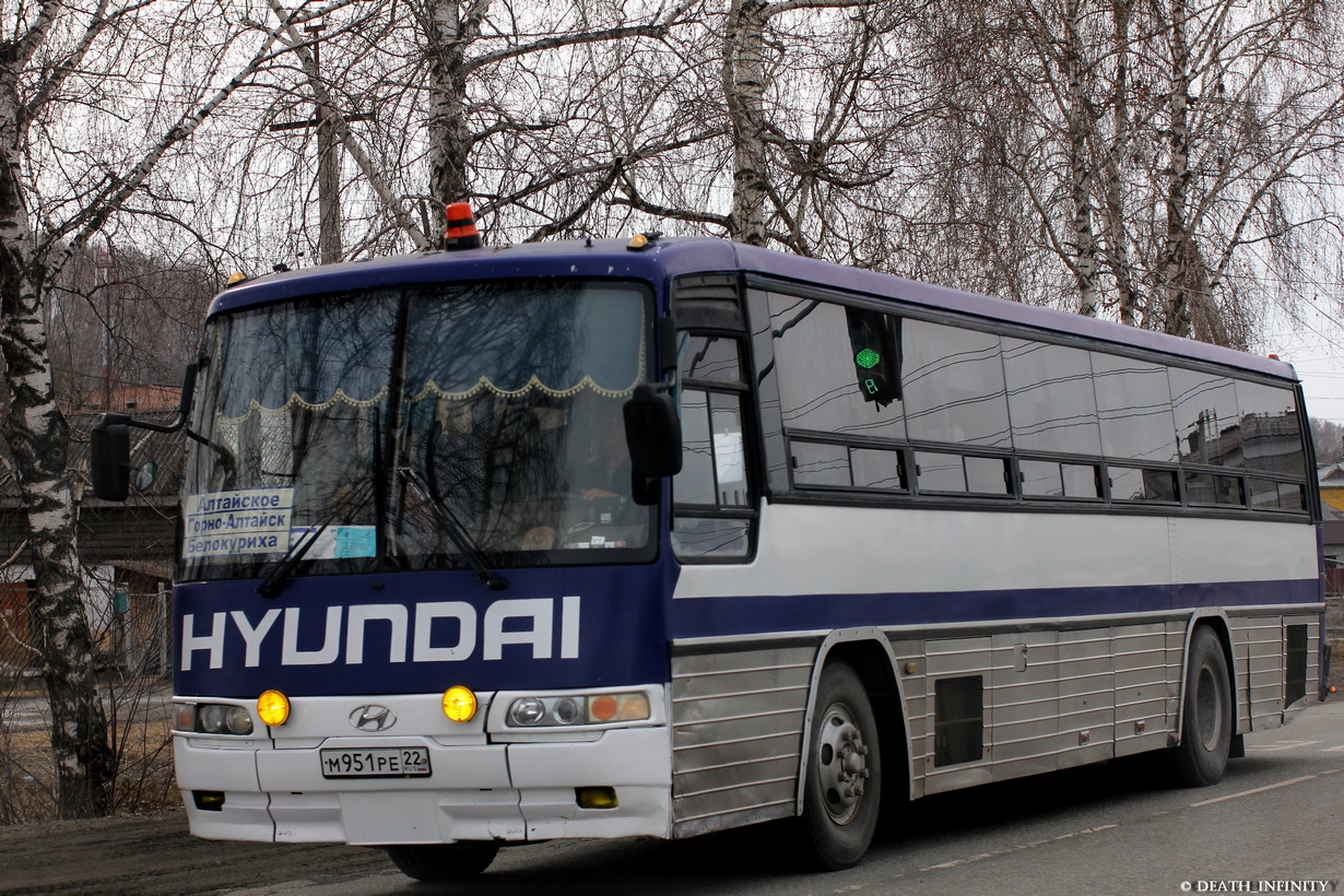 Алтайский край, Hyundai Aero 600 № М 951 РЕ 22 — Фото — Автобусный транспорт