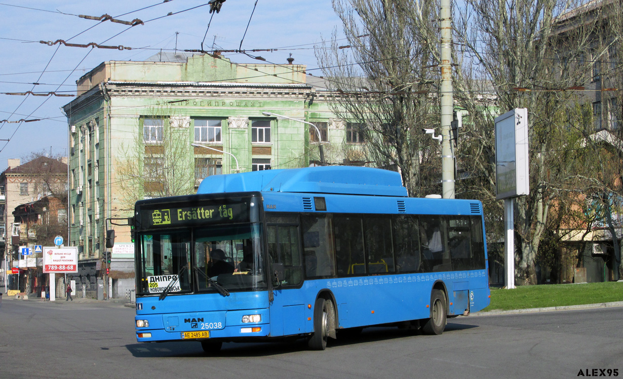 Днепропетровская область, MAN A21 NL313 CNG № AE 2485 AB