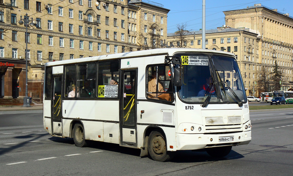 Санкт-Петербург, ПАЗ-320402-05 № 8752