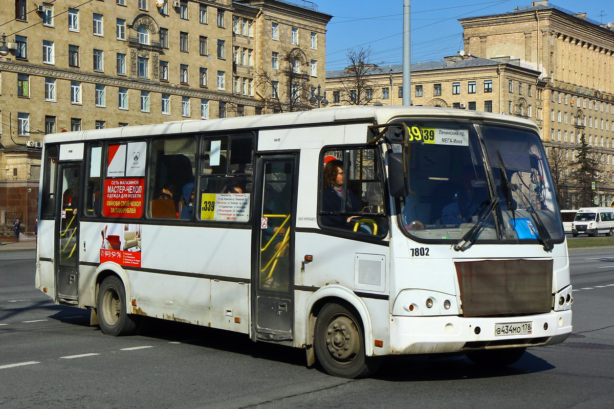 Санкт-Петербург, ПАЗ-320412-05 № 7802