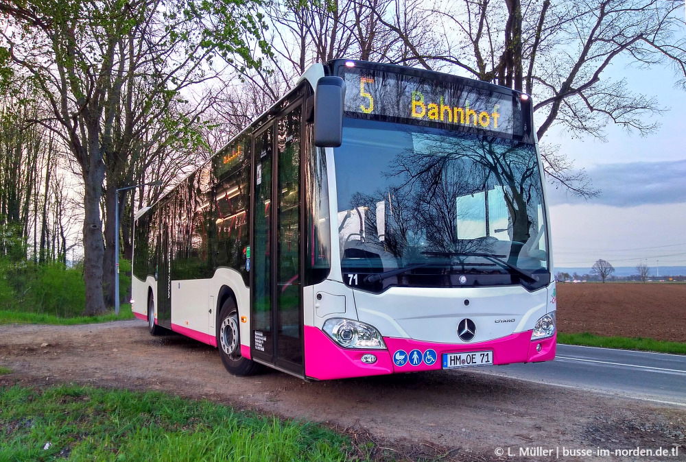 Нижняя Саксония, Mercedes-Benz Citaro C2 hybrid № 71