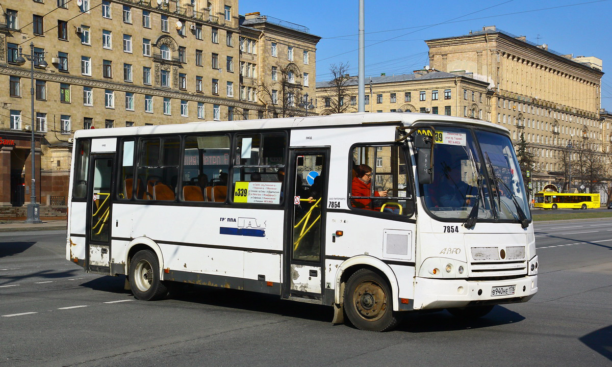 Санкт-Петербург, ПАЗ-320412-05 № 7854