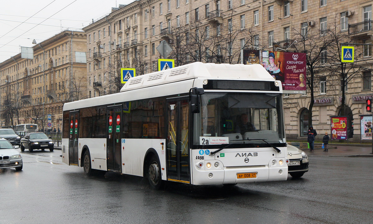 Санкт-Петербург, ЛиАЗ-5292.67 (CNG) № 4498