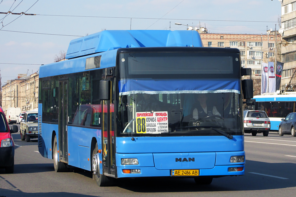 Днепропетровская область, MAN A21 NL233 CNG № AE 2486 AB