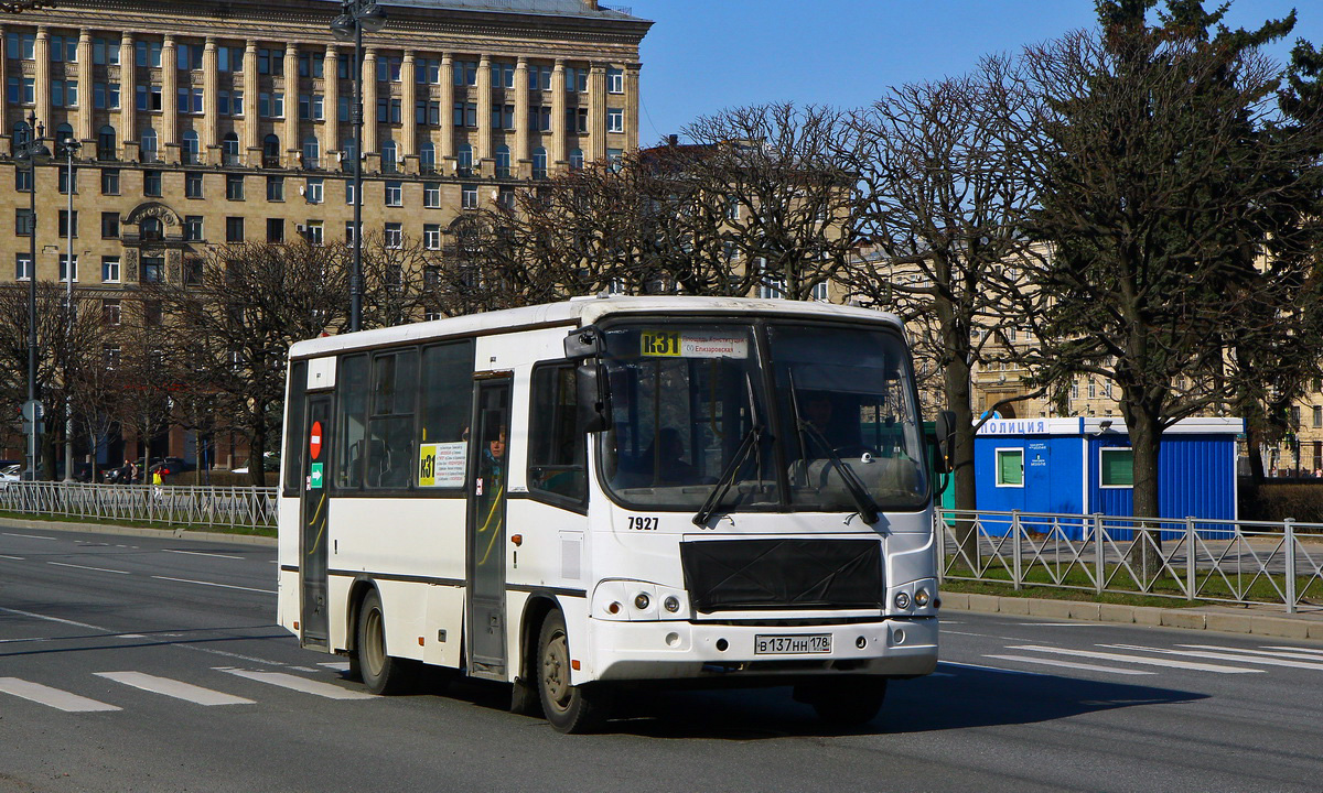 Санкт-Петербург, ПАЗ-320402-05 № 7927