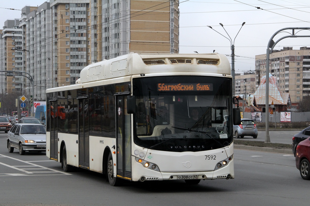 Санкт-Петербург, Volgabus-5270.G2 (CNG) № 7592