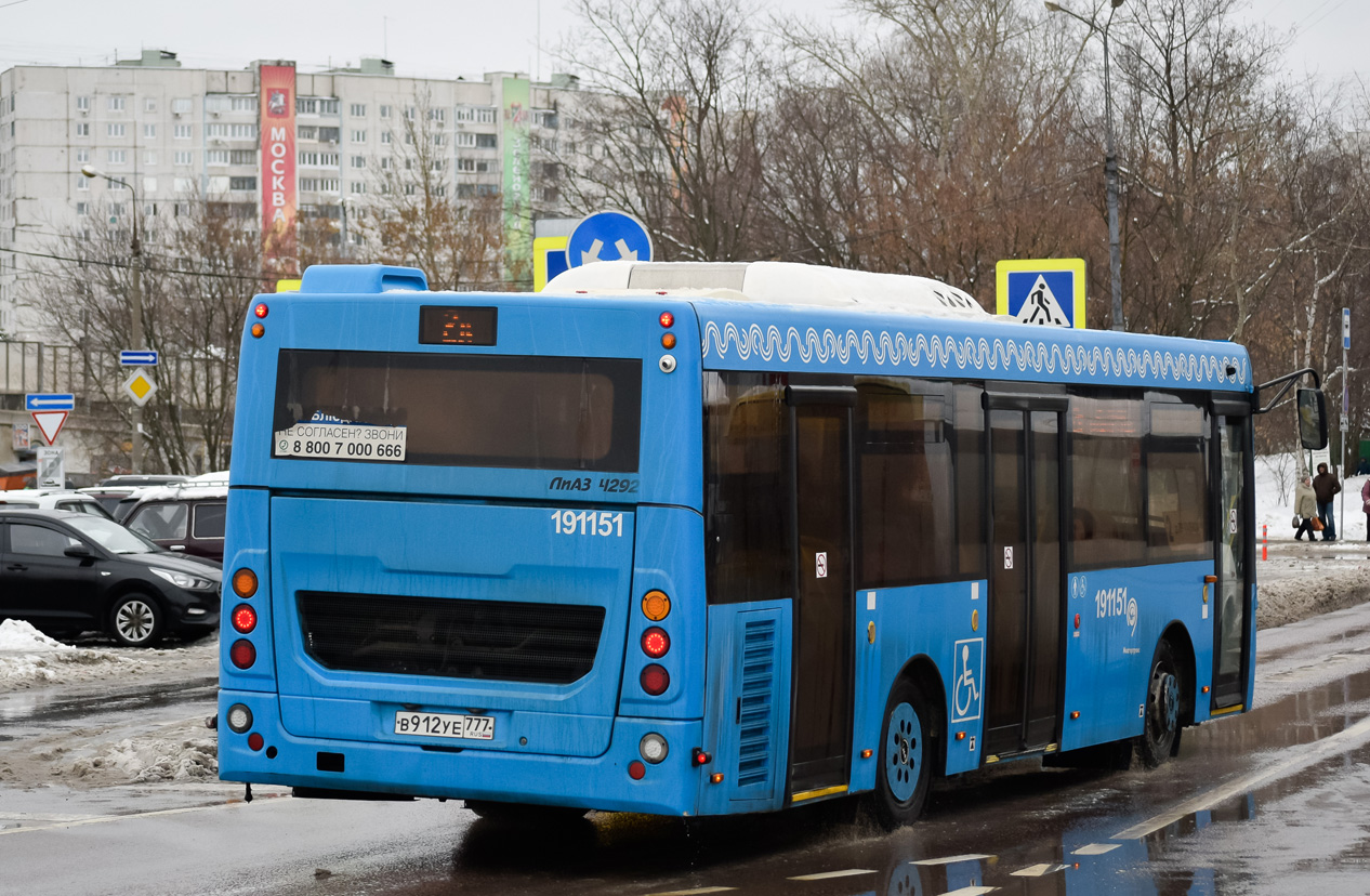 Москва, ЛиАЗ-4292.60 (1-2-1) № 191151