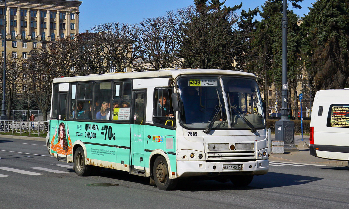 Санкт-Петербург, ПАЗ-320412-05 № 7689