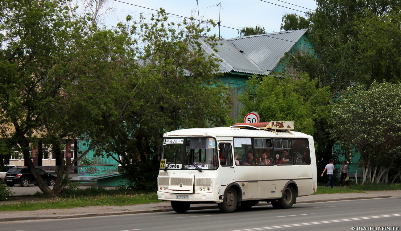 Томская область, ПАЗ-32054 № К 775 СХ 70