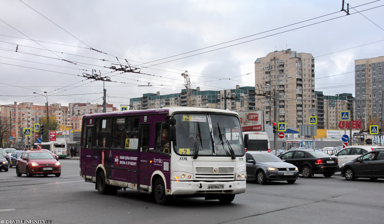 Санкт-Петербург, ПАЗ-320412-05 № 7770