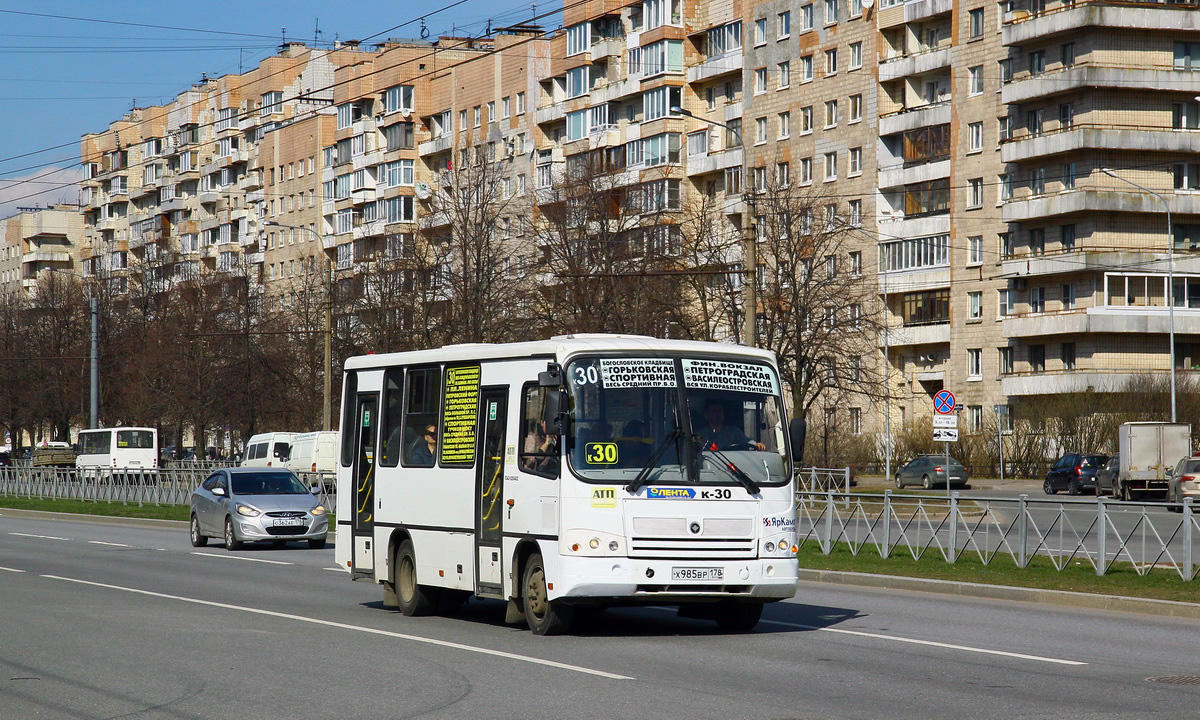 Санкт-Петербург, ПАЗ-320402-05 № Х 985 ВР 178