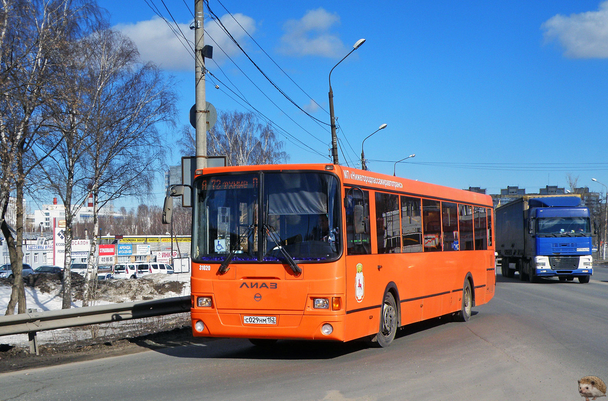 Нижегородская область, ЛиАЗ-5293.60 № 31020