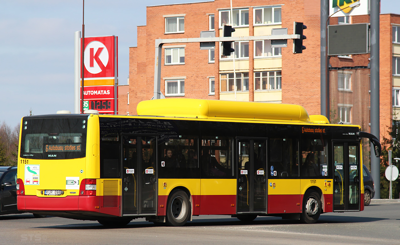 Литва, MAN A21 Lion's City NL273 CNG № 1151