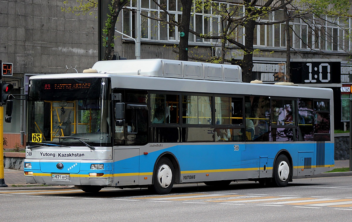 Алматы, Yutong ZK6118HGA № 769 — Фото — Автобусный транспорт