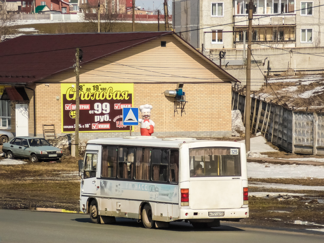 Кировская область, ПАЗ-320402-05 № Н 751 ОВ 43