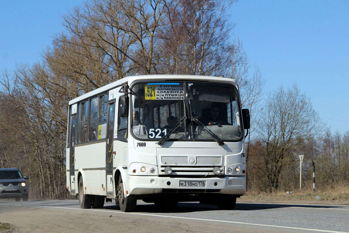 Санкт-Петербург, ПАЗ-320412-05 № 7669