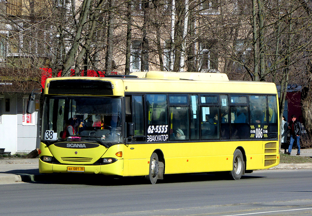 Вологодская область, Scania OmniLink I (Скания-Питер) № АК 081 35