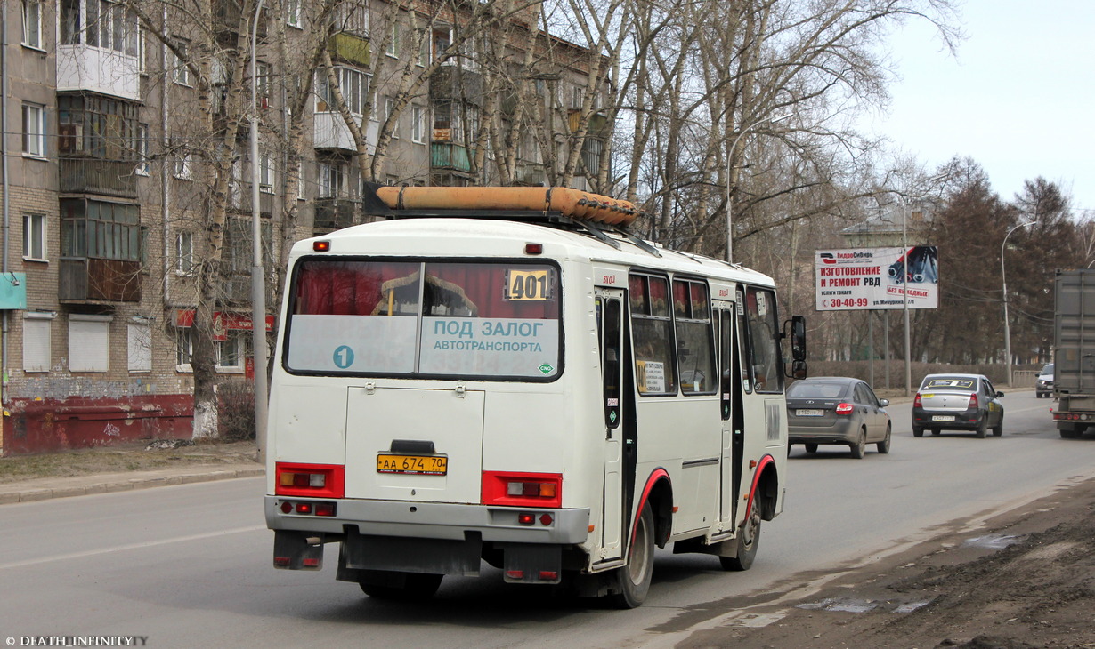 Томская область, ПАЗ-32054 № АА 674 70