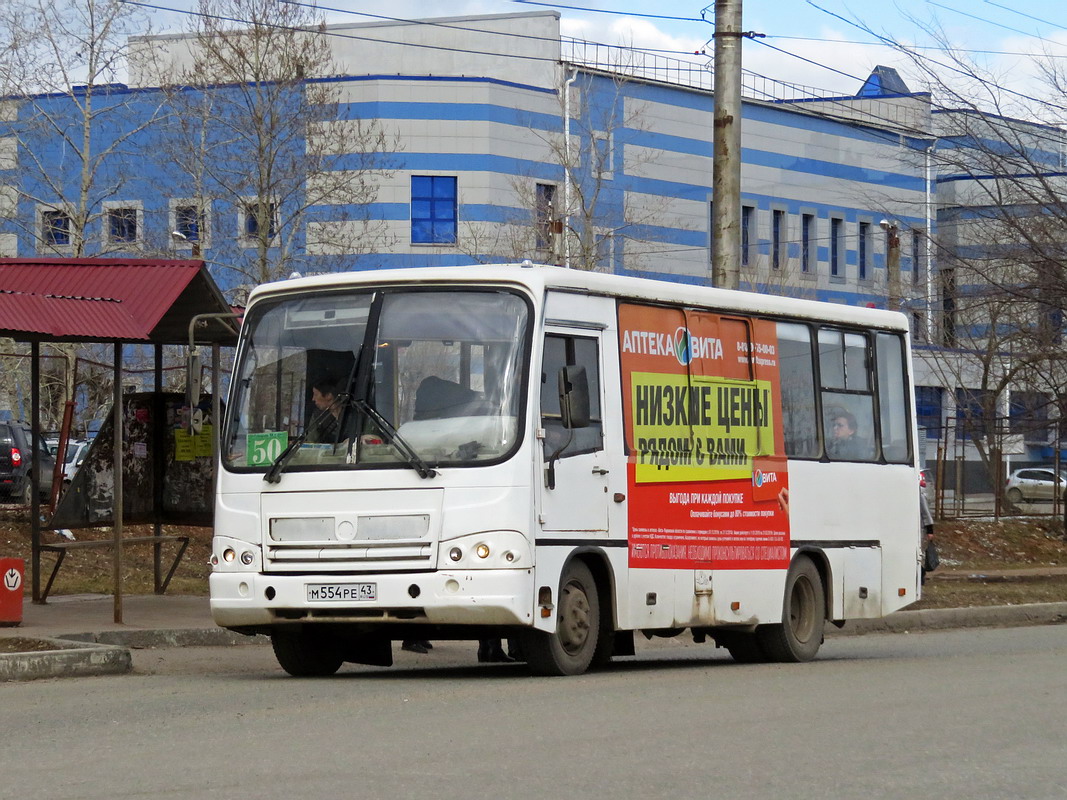 Кировская область, ПАЗ-320402-03 № М 554 РЕ 43