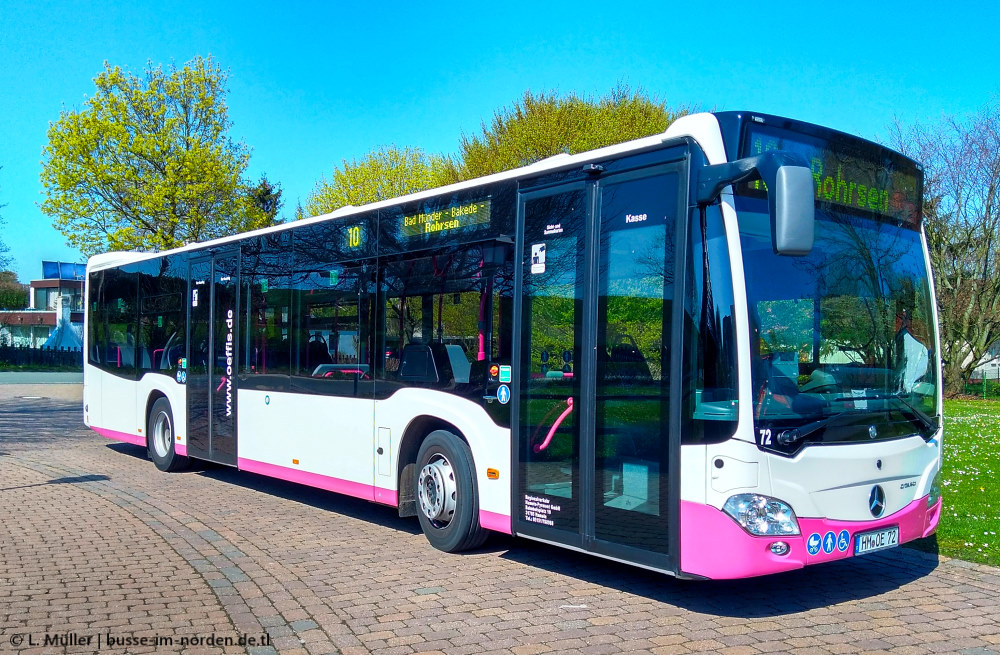 Нижняя Саксония, Mercedes-Benz Citaro C2 hybrid № 72