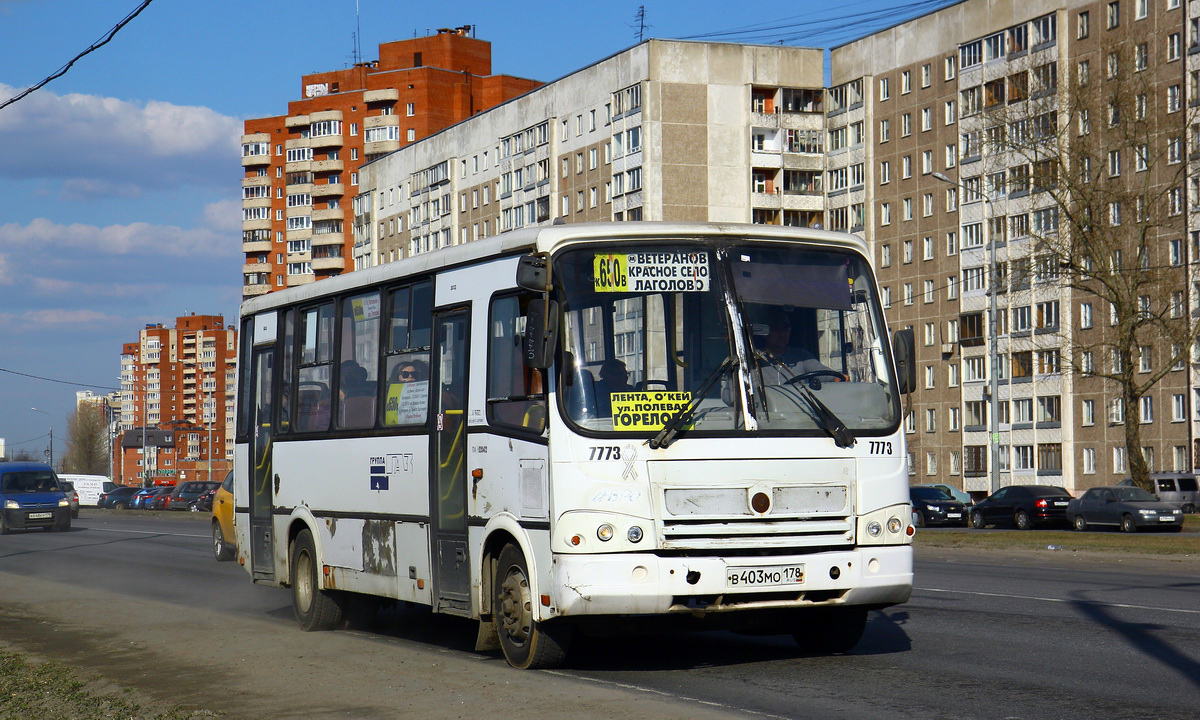 Санкт-Петербург, ПАЗ-320412-05 № 7773