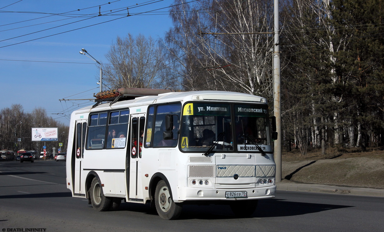 Томская область, ПАЗ-32054 № Е 826 ЕВ 70