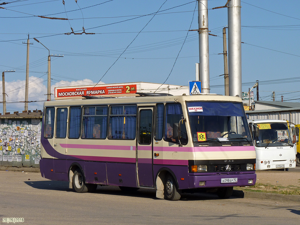 Севастополь, БАЗ-А079.25 "Мальва" № А 098 ЕР 92