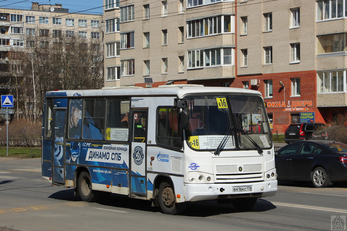 Санкт-Петербург, ПАЗ-320402-05 № 416