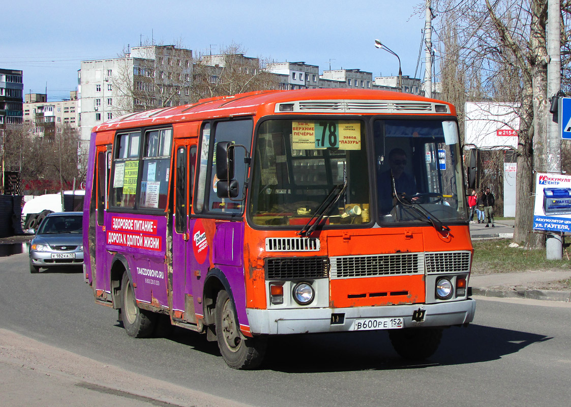Nizhegorodskaya region, PAZ-32054 Nr. В 600 РЕ 152