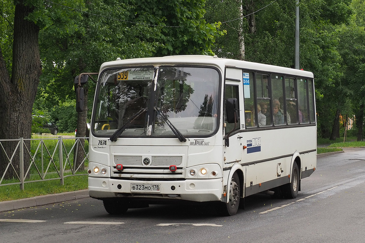 Ленинградская область, ПАЗ-320412-05 № 7674