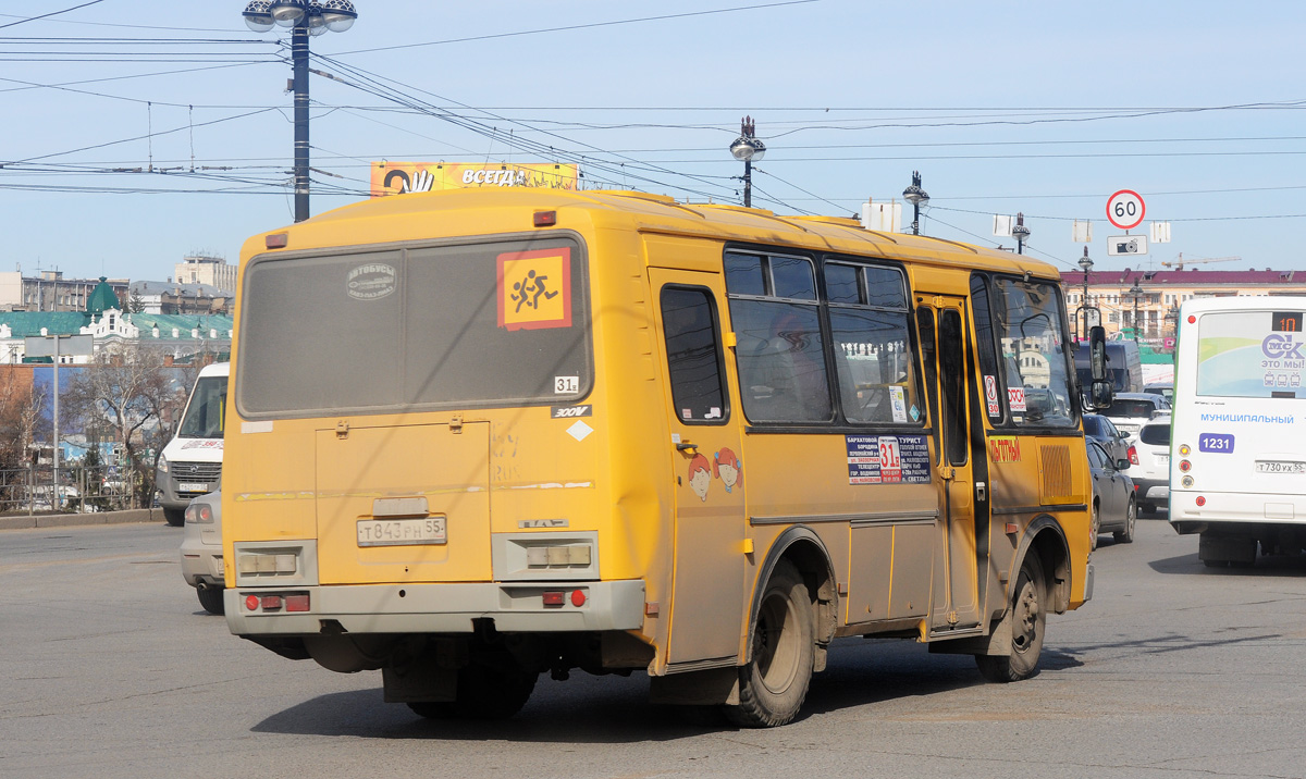 Омская область, ПАЗ-32053-70 № Т 843 РН 55