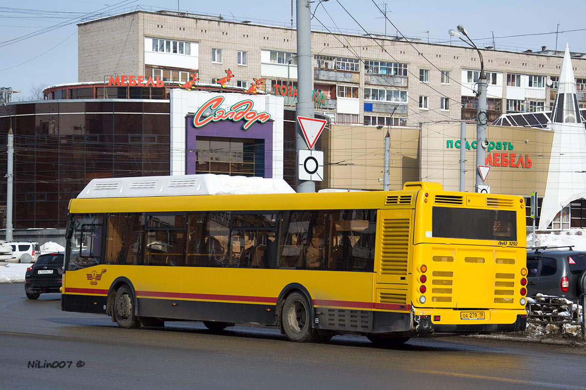 Удмуртия, ЛиАЗ-5292.67 (CNG) № ОА 279 18