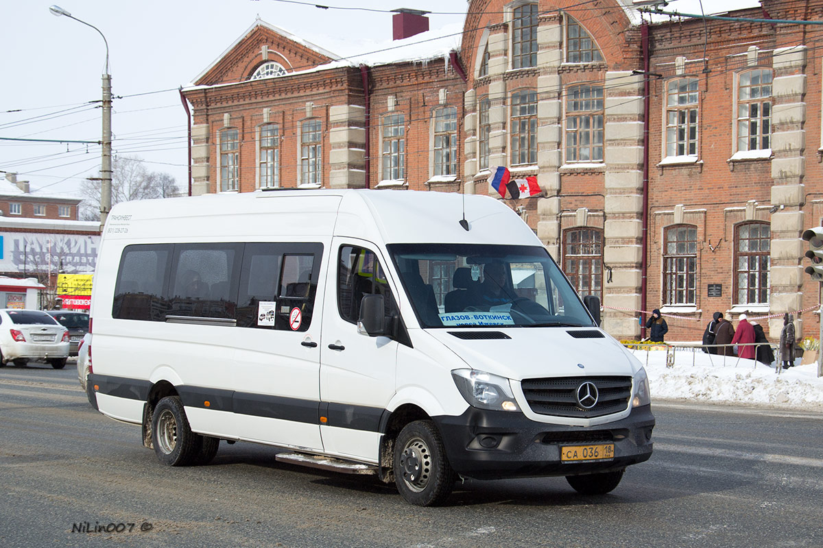 Удмуртия, Луидор-22360C (MB Sprinter) № СА 036 18