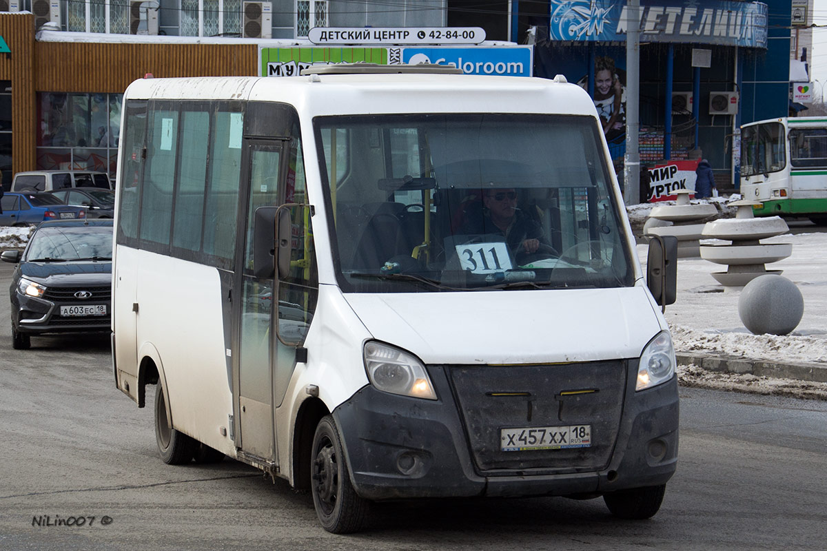 Удмуртия, ГАЗ-A64R42 Next № Х 457 ХХ 18