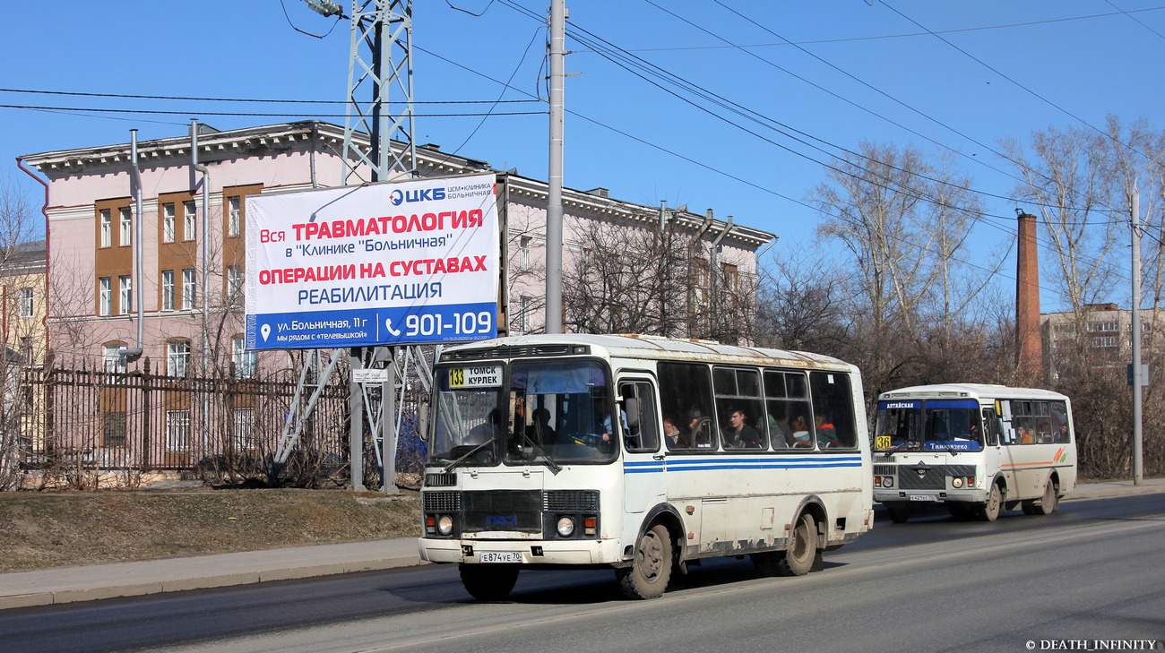 Oblast Tomsk, PAZ-32054 Nr. Е 874 УЕ 70