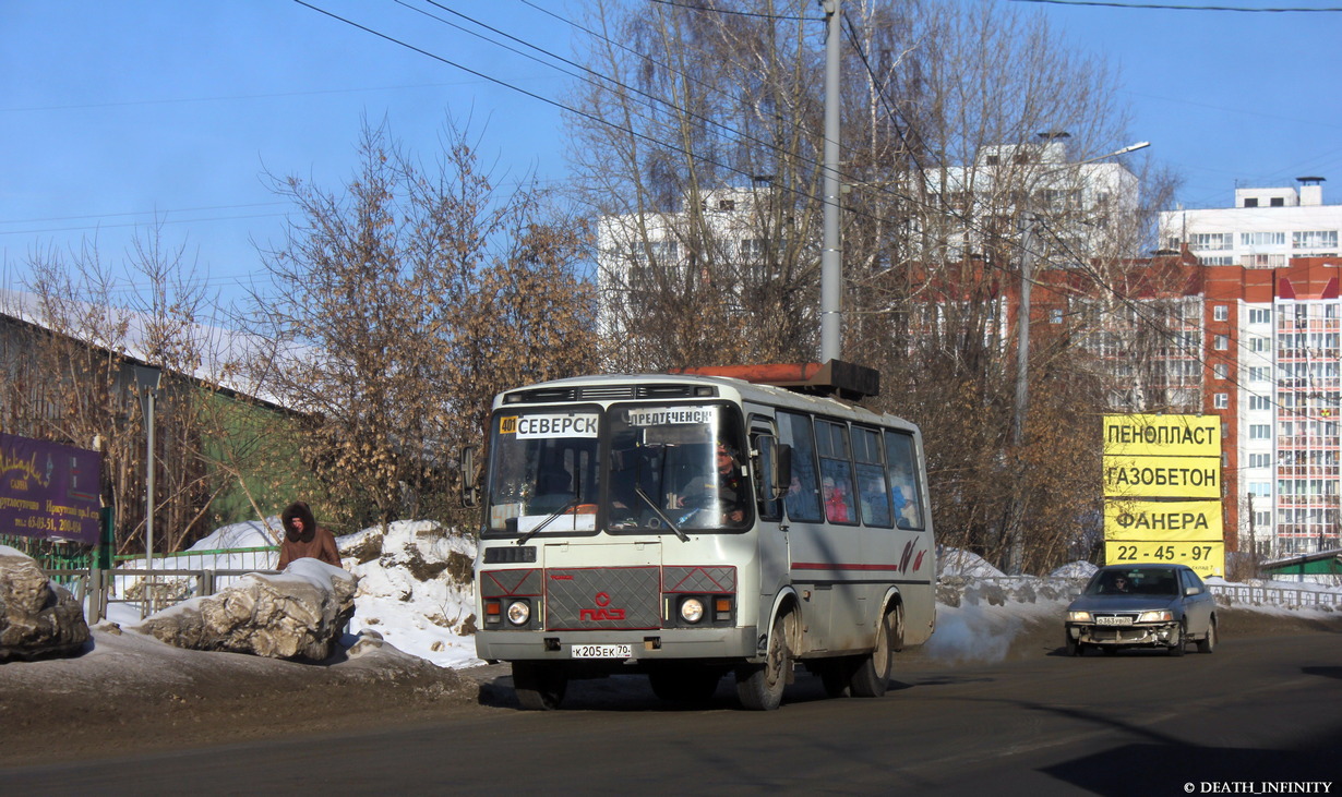 Томская область, ПАЗ-32051-110 № К 205 ЕК 70