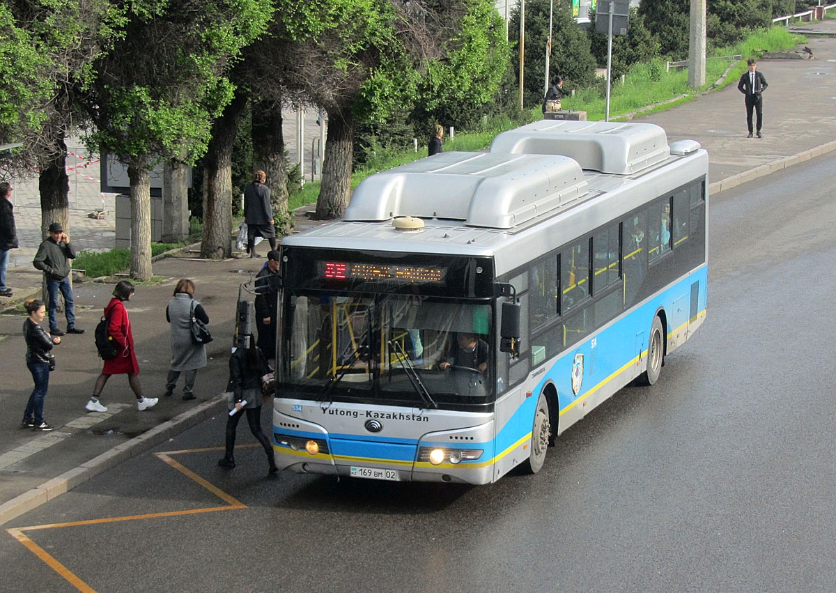 Алматы, Yutong ZK6118HGA № 534