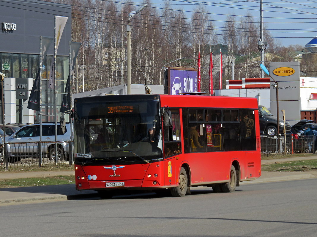 Кировская область, МАЗ-206.068 № А 443 ТА 43