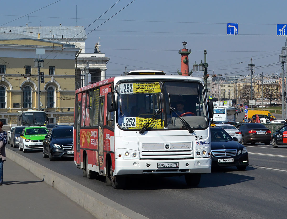 Санкт-Петербург, ПАЗ-320402-05 № 314